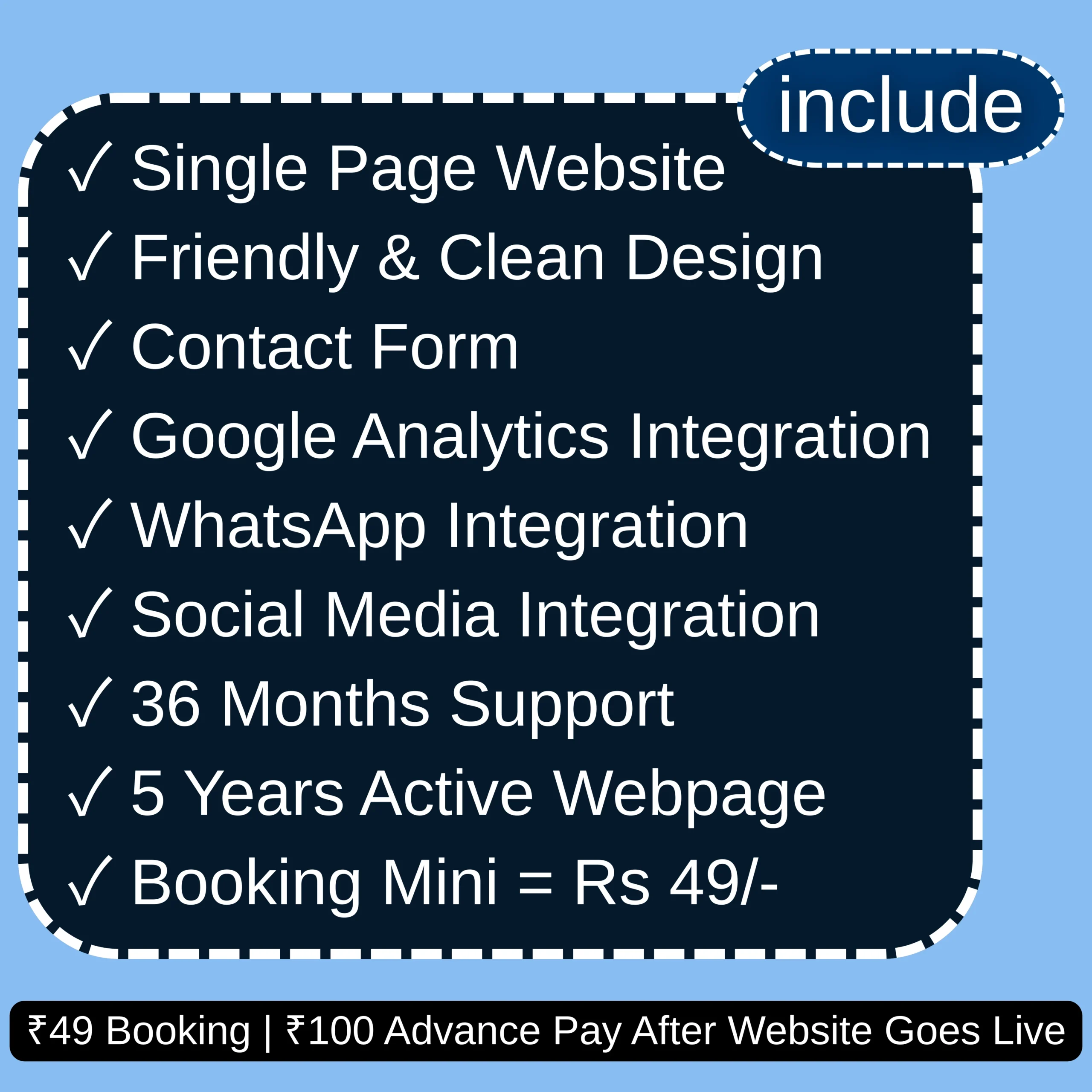 Mini Website Plan Master ( Lite Page ) With 5 Years - Image 2